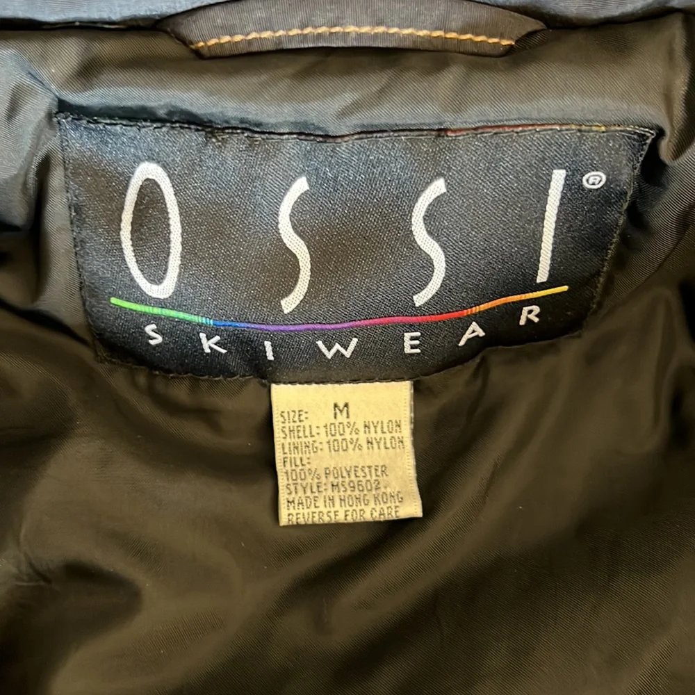 ossi skiwear belted suit black Sz M - Picture 6 of 15